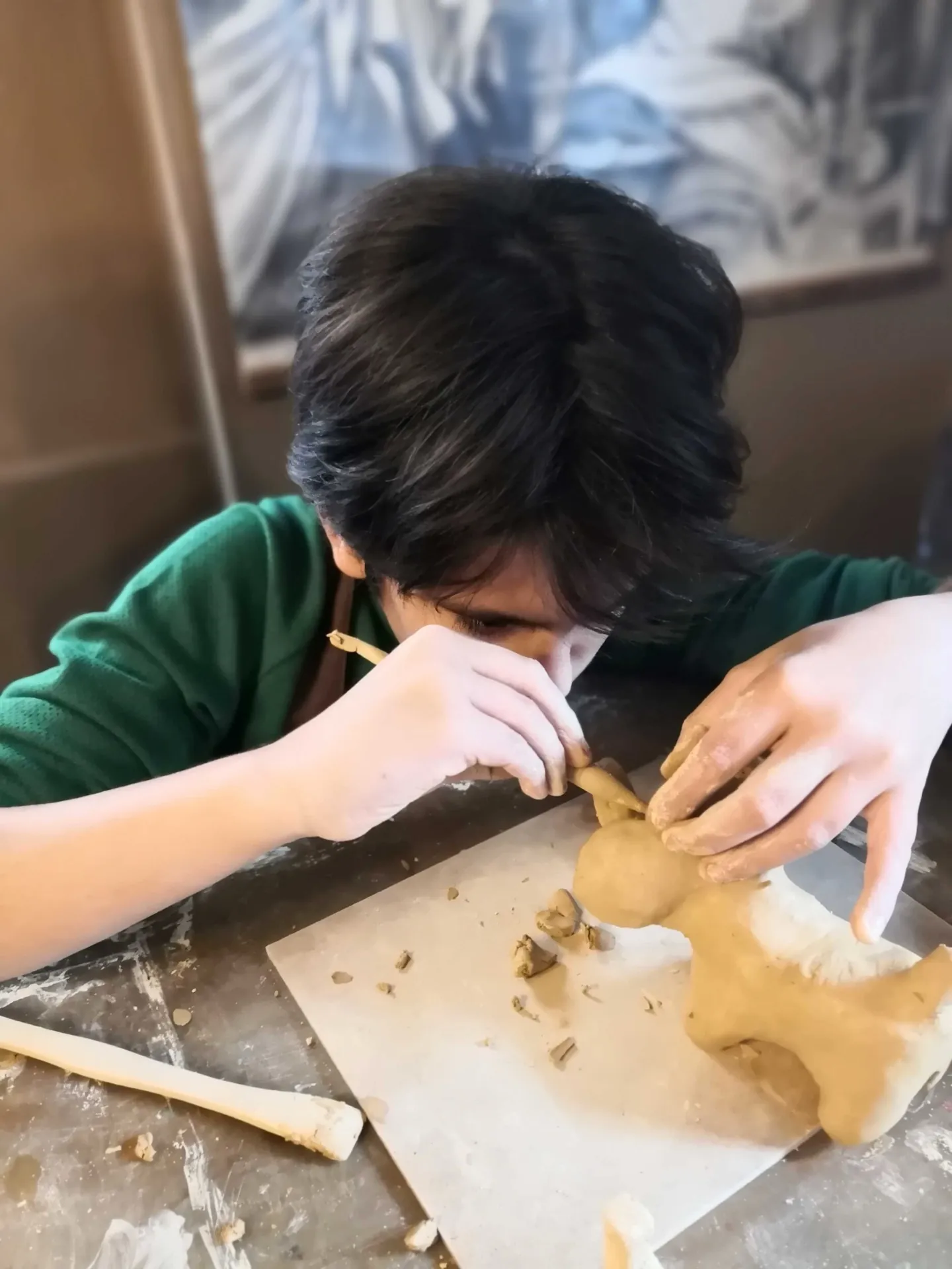 HEYKEL ATÖLYESİ çalışması - FD Sanat Merkezi Kadıköy