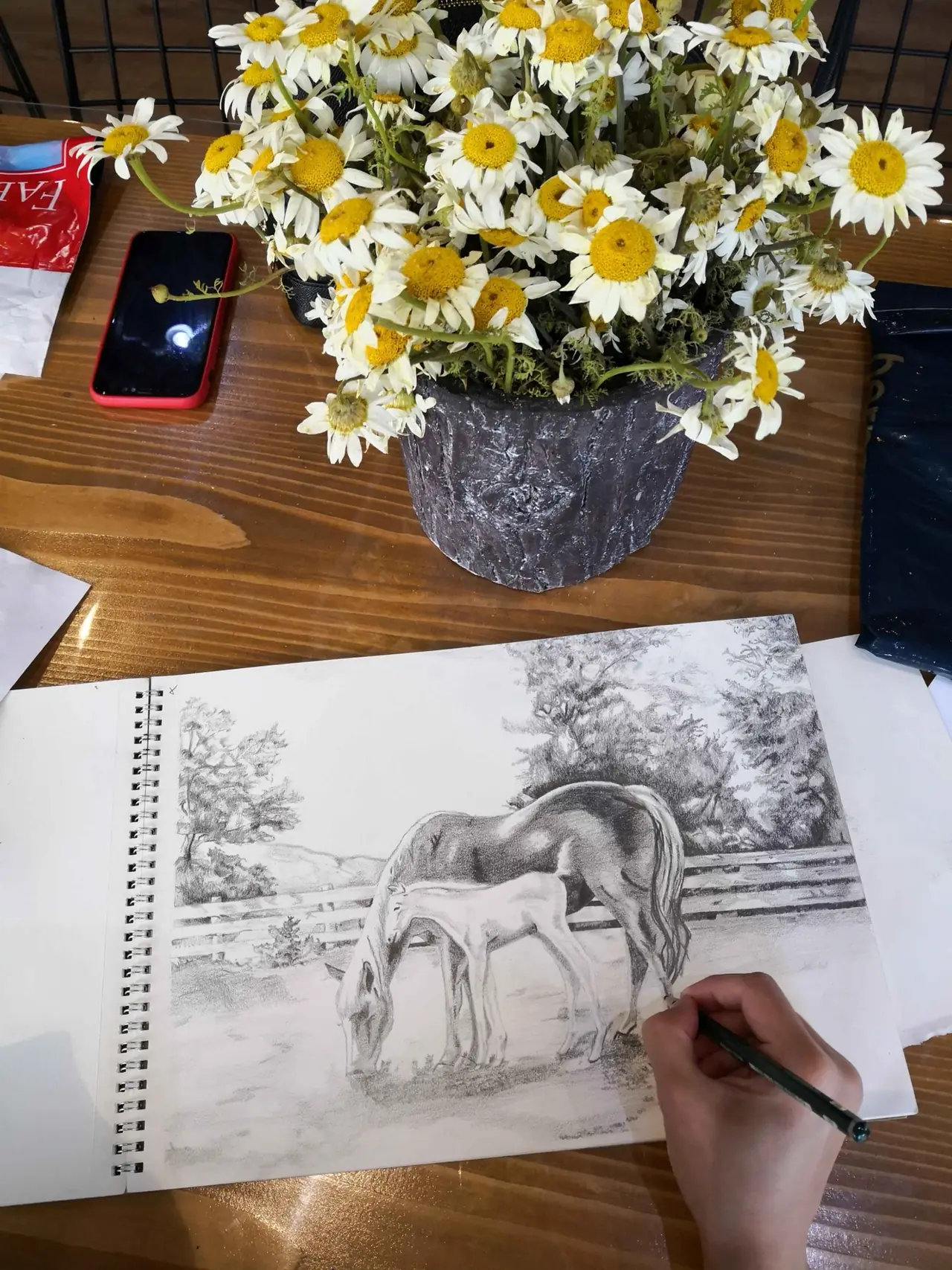 RESİM KURSU çalışması - FD Sanat Merkezi Kadıköy