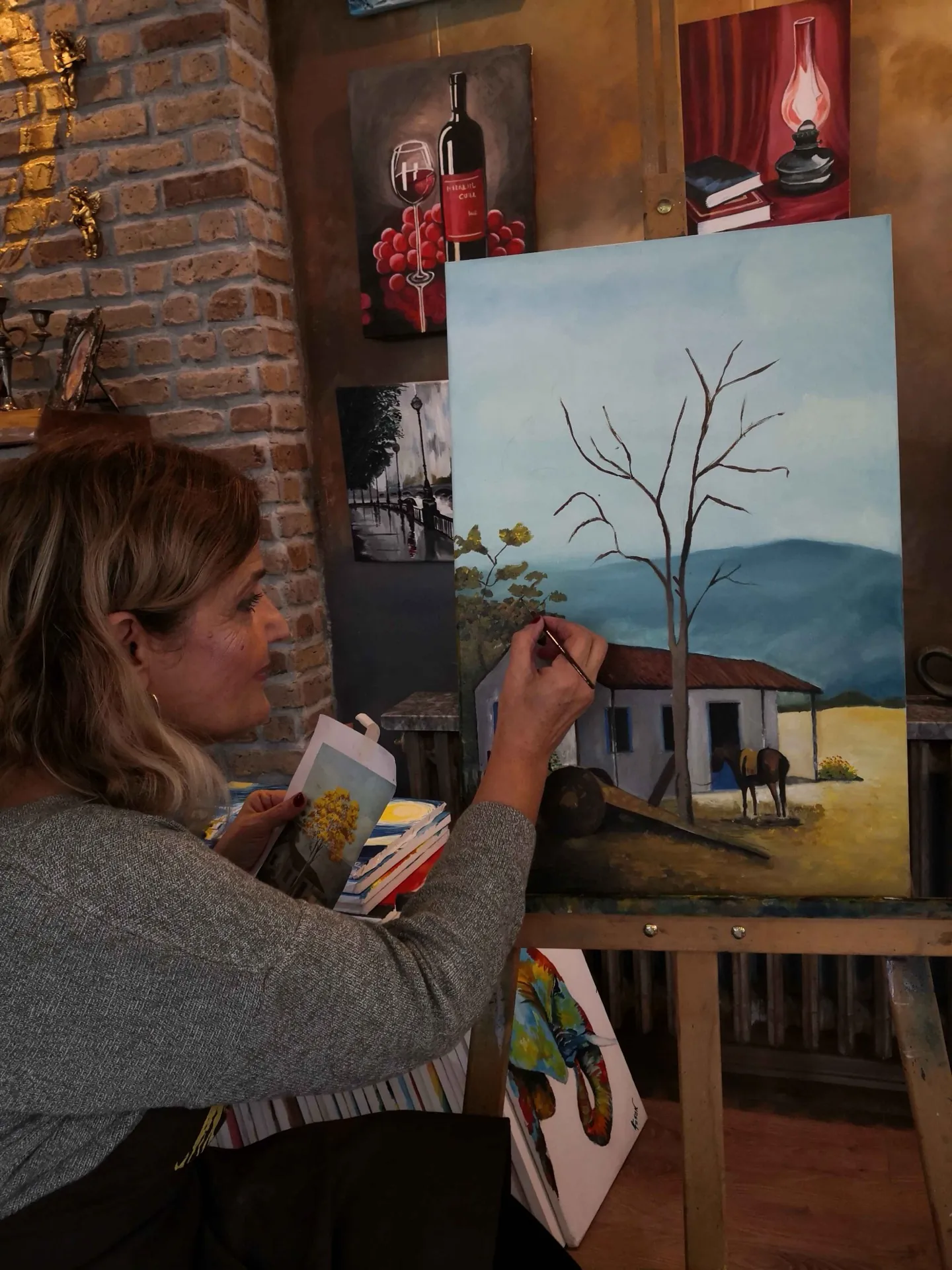 RESİM KURSU çalışması - FD Sanat Merkezi Kadıköy